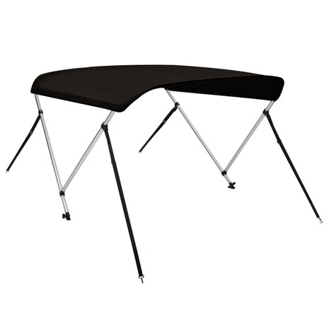 Biminitop 2 bogen 180x130x110 cm zwart 2