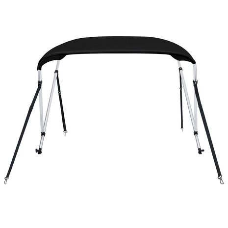 Biminitop 2 bogen 180x130x110 cm zwart 3