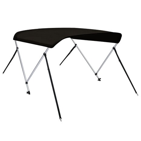 Biminitop 2 bogen 180x150x110 cm zwart 2