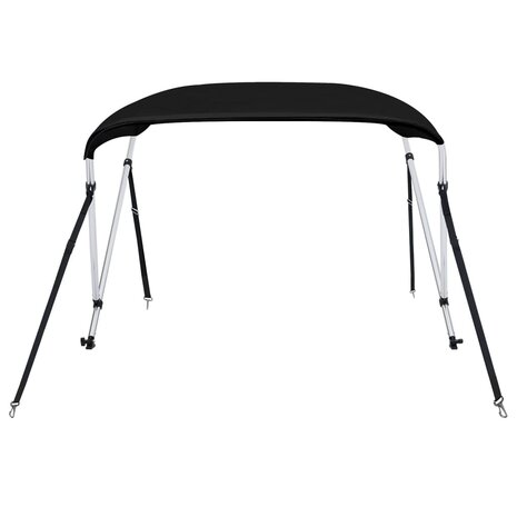 Biminitop 2 bogen 180x150x110 cm zwart 3