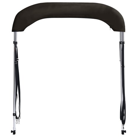 Biminitop 2 bogen 180x150x110 cm zwart 4