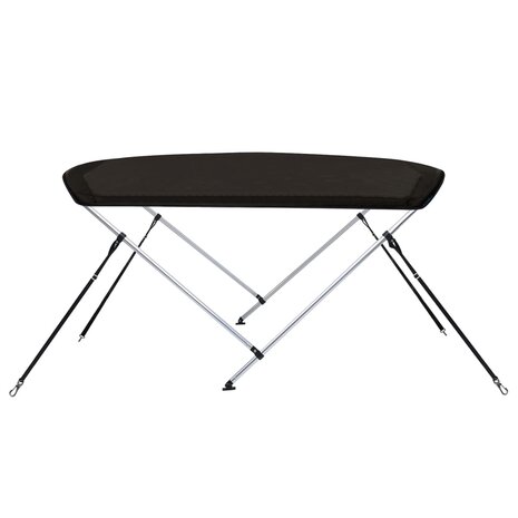 Biminitop 2 bogen 180x150x110 cm zwart 5