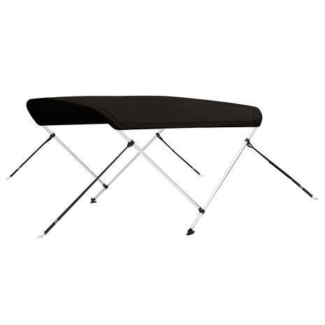 Biminitop 2 bogen 180x150x110 cm zwart 6