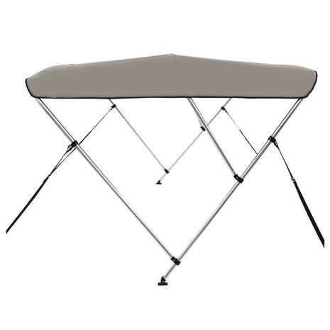 Biminitop 3 bogen 183x160x137 cm grijs 5