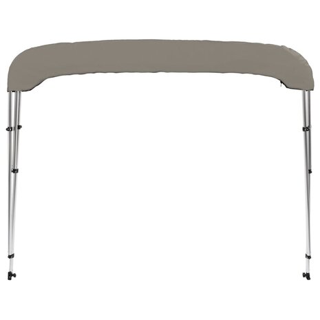 Biminitop 3 bogen 183x180x137 cm grijs 4
