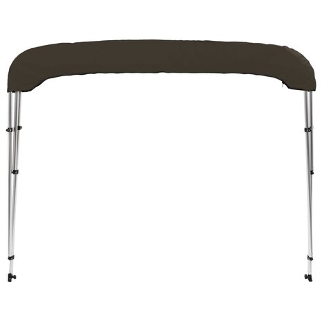 Biminitop 3 bogen 183x140x137 cm zwart 4