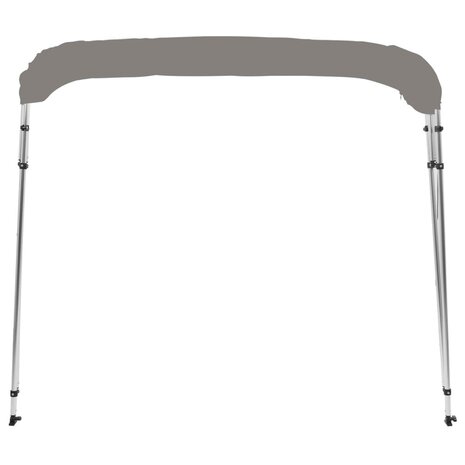 Biminitop 4 bogen 243x180x137 cm grijs 4