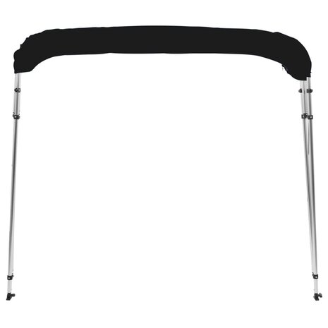 Biminitop 4 bogen 243x210x137 cm zwart 4