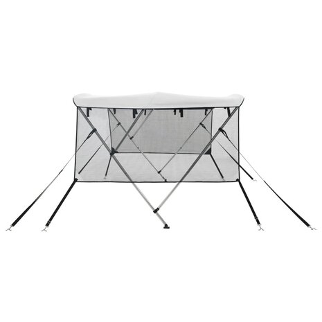 Biminitop 3 bogen met mesh zijwanden 183x(185-198)x137 cm 7