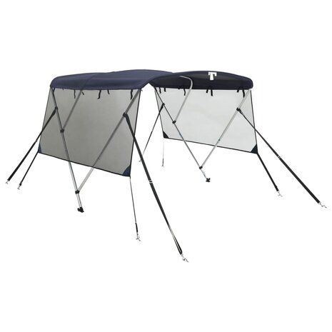 Biminitop 3 bogen met mesh zijwanden 183x(185-198)x137 cm 2