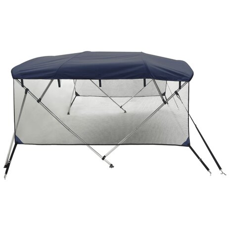Biminitop 4 bogen met mesh zijwanden 243x(230-244)x137 cm 7