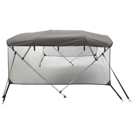 Biminitop 4 bogen met mesh zijwanden 243x(170-182)x137 cm 7