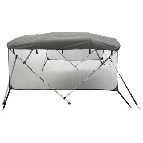 Biminitop 4 bogen met mesh zijwanden 243x(200-213)x137 cm 7