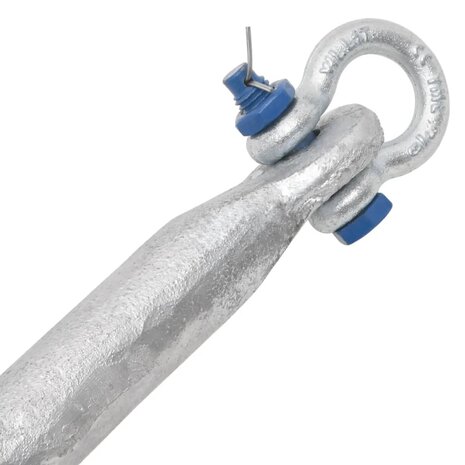 Anker inklapbaar 10 kg thermisch verzinkt gietijzer zilver 5