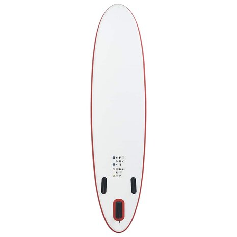 Stand Up Paddleboardset opblaasbaar rood en wit 4