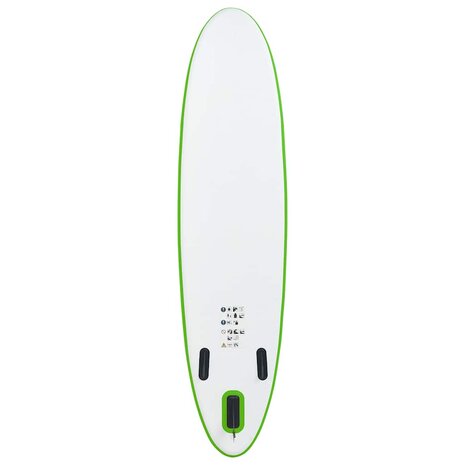 Stand-up paddleboard opblaasbaar groen en wit 4