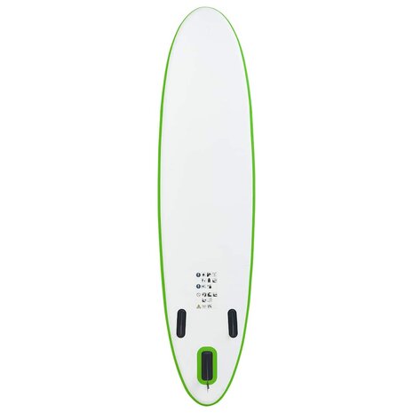 Stand Up Paddleboardset opblaasbaar groen en wit 3