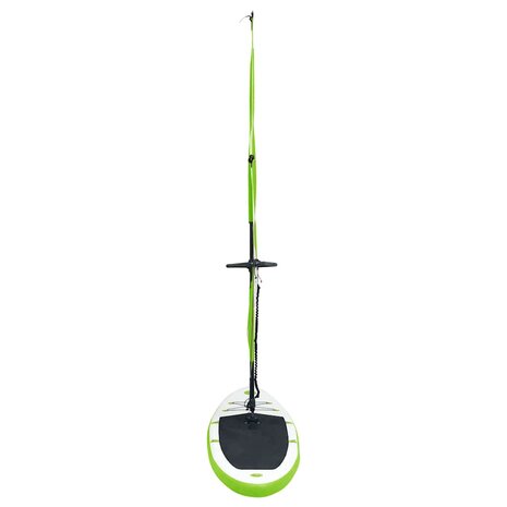 Stand Up Paddleboard opblaasbaar met zeilset groen en wit 5