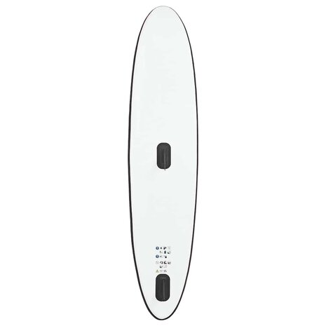 Stand Up Paddleboard opblaasbaar met zeilset zwart en wit 7