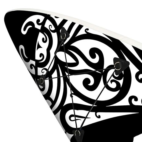 Stand Up Paddleboardset opblaasbaar 366x76x15 cm zwart 6