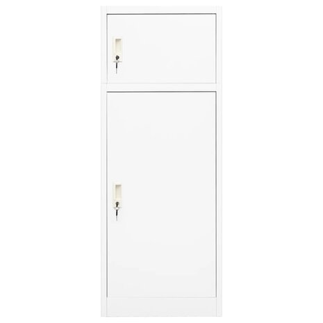 Zadelkast 53x53x140 cm staal wit    2