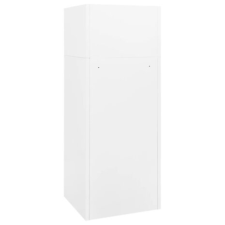 Zadelkast 53x53x140 cm staal wit    4