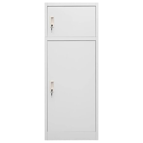 Zadelkast 53x53x140 cm staal lichtgrijs    2