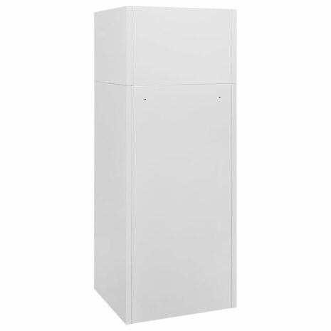 Zadelkast 53x53x140 cm staal lichtgrijs    4