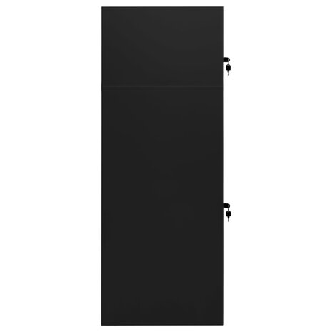 Zadelkast 53x53x140 cm staal zwart    3
