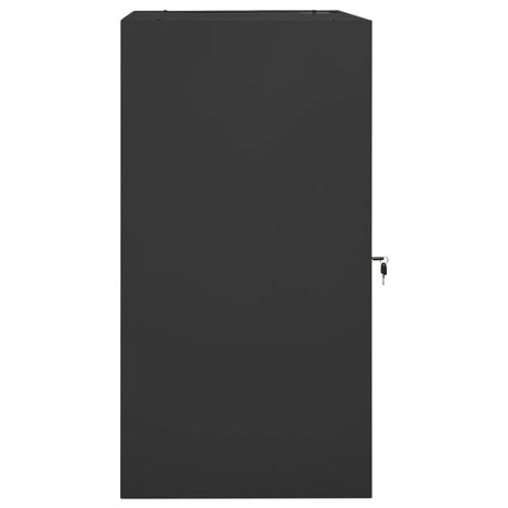 Zadelkast 53x53x105 cm staal antracietkleurig   3