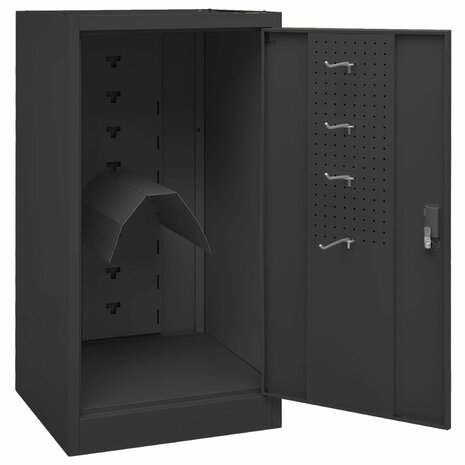 Zadelkast 53x53x105 cm staal antracietkleurig   5