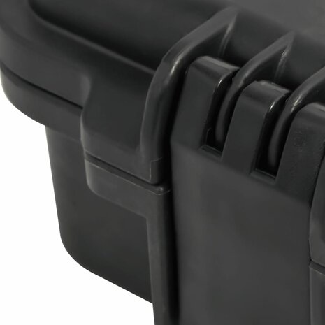 Flightcase draagbaar 30x24,5x12,5 cm PP zwart 7