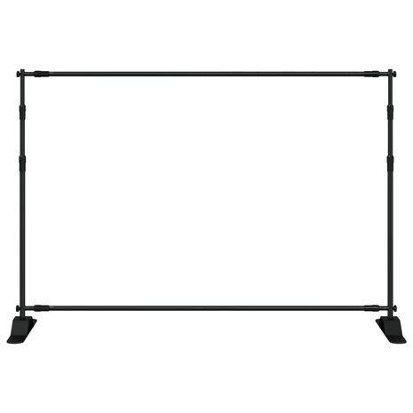 Achtergrondstandaard 305x243 cm staal zwart 3