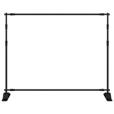 Achtergrondstandaards 2 st 254x243 cm staal zwart 4