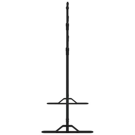 Achtergrondstandaards 2 st 254x243 cm staal zwart 5