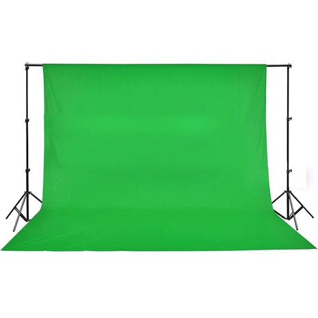 Fotostudioset met verlichtingsset en achtergrond 8