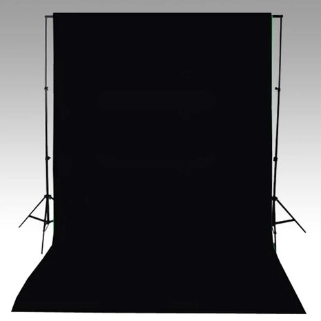 Achtergrond 600x300 cm katoen zwart  4