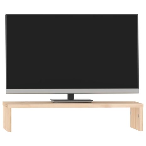 Monitorstandaard 50x27x10 cm massief grenenhout 4