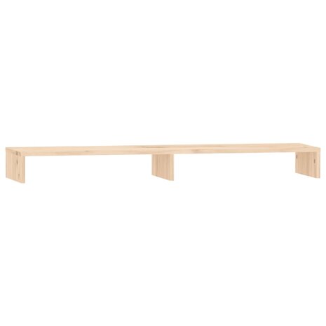 Monitorstandaard 100x27x10 cm massief grenenhout 2