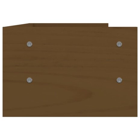 Monitorstandaard 50x24x16 cm massief grenenhout honingbruin 6