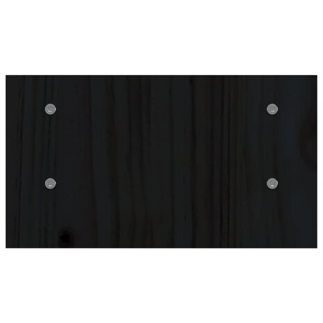 Monitorstandaard 50x27x15 cm massief grenenhout zwart 6