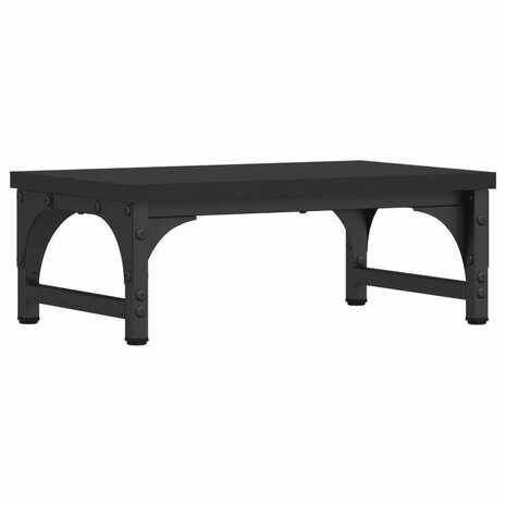 Monitorstandaard 37x23x14 cm bewerkt hout zwart 2