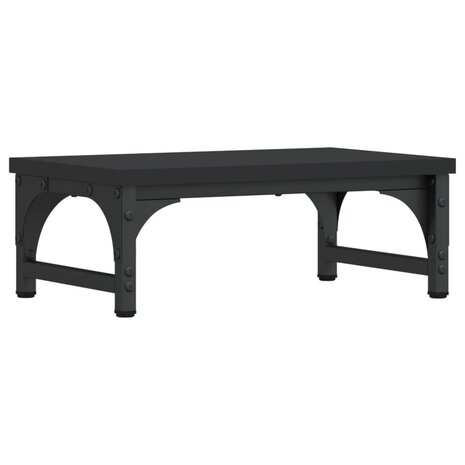 Monitorstandaard 37x23x14 cm bewerkt hout zwart 6