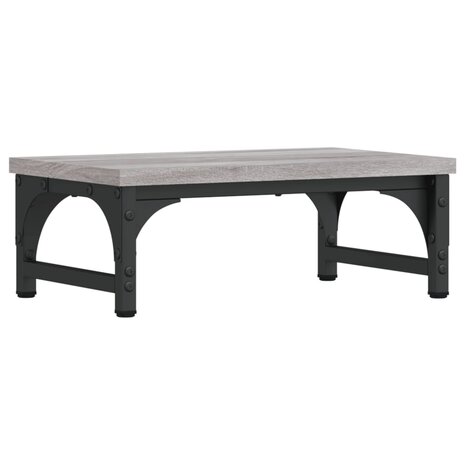 Monitorstandaard 37x23x14 cm bewerkt hout grijs sonoma eiken 2