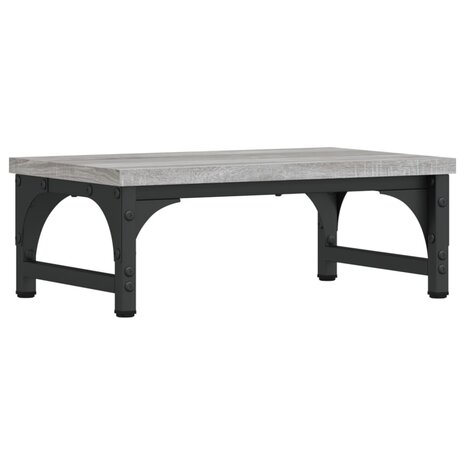 Monitorstandaard 37x23x14 cm bewerkt hout grijs sonoma eiken 6
