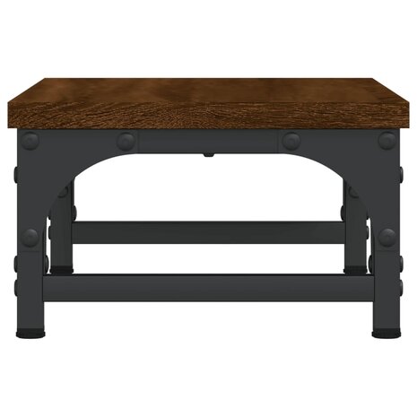 Monitorstandaard 37x23x14 cm bewerkt hout bruin eikenkleur 5