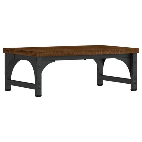 Monitorstandaard 37x23x14 cm bewerkt hout bruin eikenkleur 6