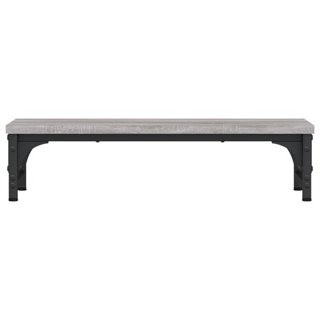Monitorstandaard 55x23x14 cm bewerkt hout grijs sonoma eiken 4