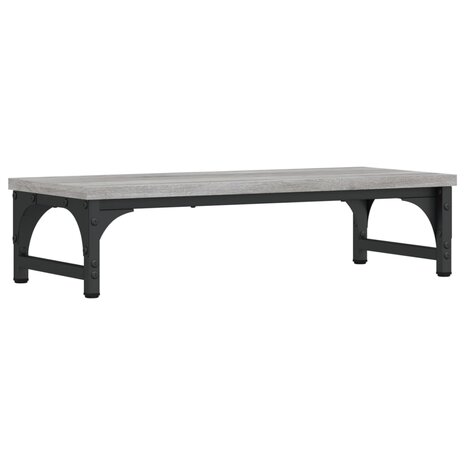 Monitorstandaard 55x23x14 cm bewerkt hout grijs sonoma eiken 6