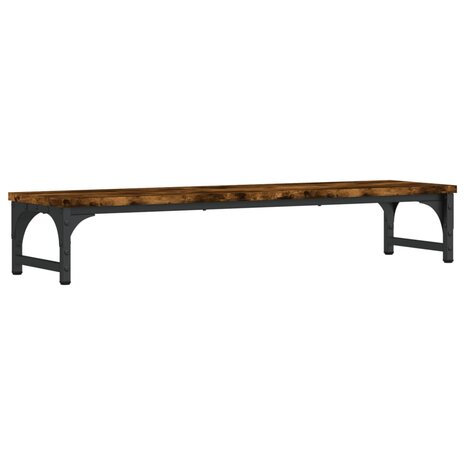 Monitorstandaard 85x23x15,5 cm bewerkt hout gerookt eikenkleur 2